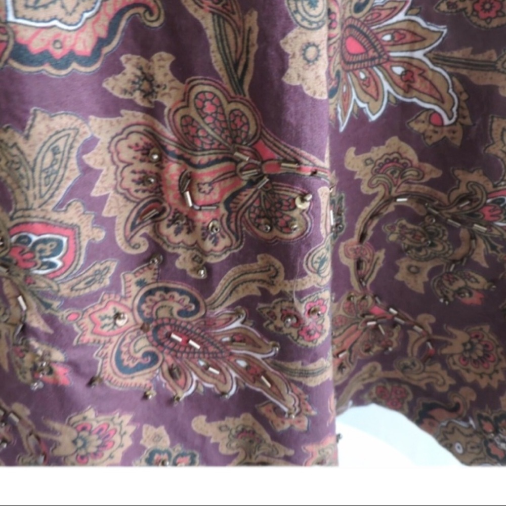 Ishyu Boho Paisley Skirt Womens 6 - Picture 2 of 8